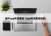 医疗app开发费用（app开发费用预算）