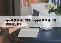 app开发项目计划书（app开发项目计划书财务分析）