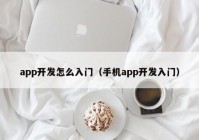 app开发怎么入门（手机app开发入门）