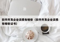 软件开发企业资质有哪些（软件开发企业资质有哪些证书）