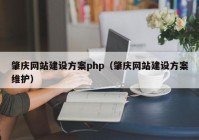 肇庆网站建设方案php（肇庆网站建设方案维护）