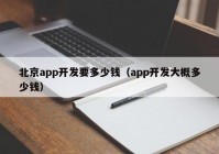 北京app开发要多少钱（app开发大概多少钱）