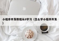 小程序开发教程从0学习（怎么学小程序开发）